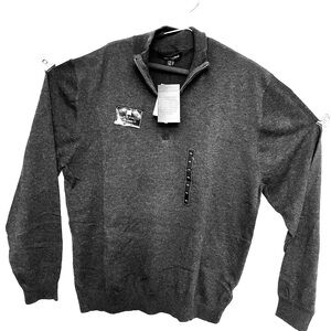 Tricots st Raphael NWTG/ 2XL MEN’s light weight pullover sweater/ charcoal gray